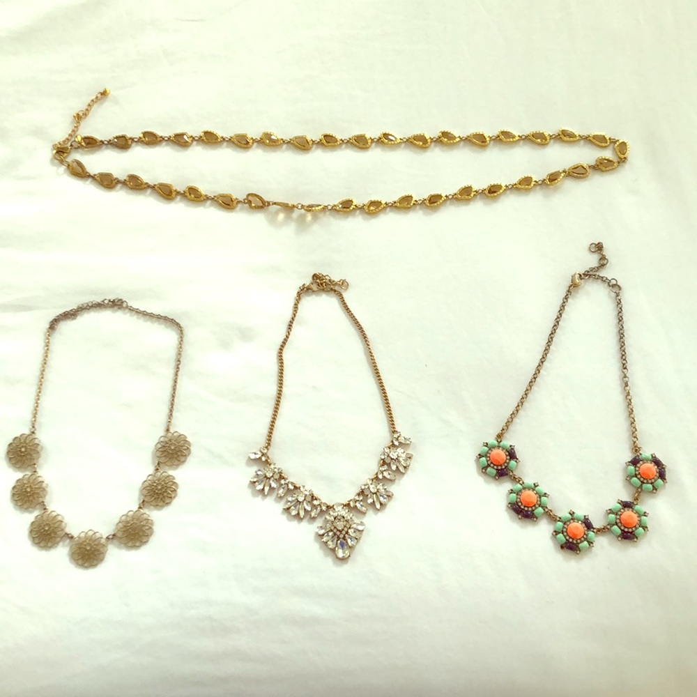 Lot of 4 Statement Necklaces